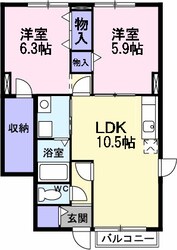 ウエストシャルマンの物件間取画像